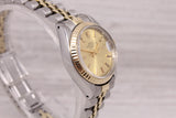Vintage 1982 Rolex Date 6917 Ladies 26mm Steel & Gold Automatic Watch Jubilee