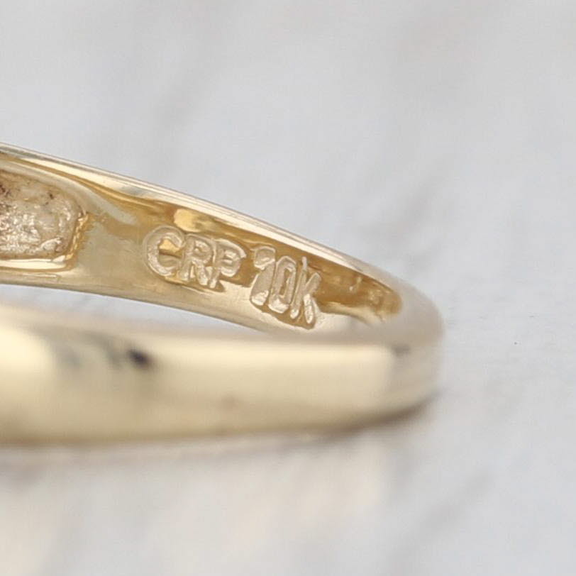 0.63ct Oval Brilliant Citrine Ring 10k Yellow Gold Size 7