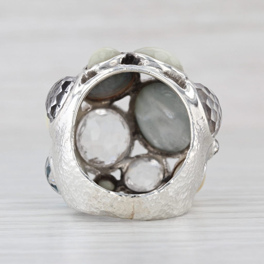 Ippolita Rock Candy Collection Ring Sterling Silver Mother of Pearl Quartz