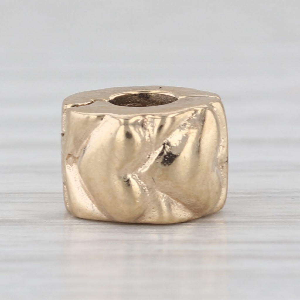 Authentic Pandora Heart Clip Bead Charm 14k Gold 750243 ALE