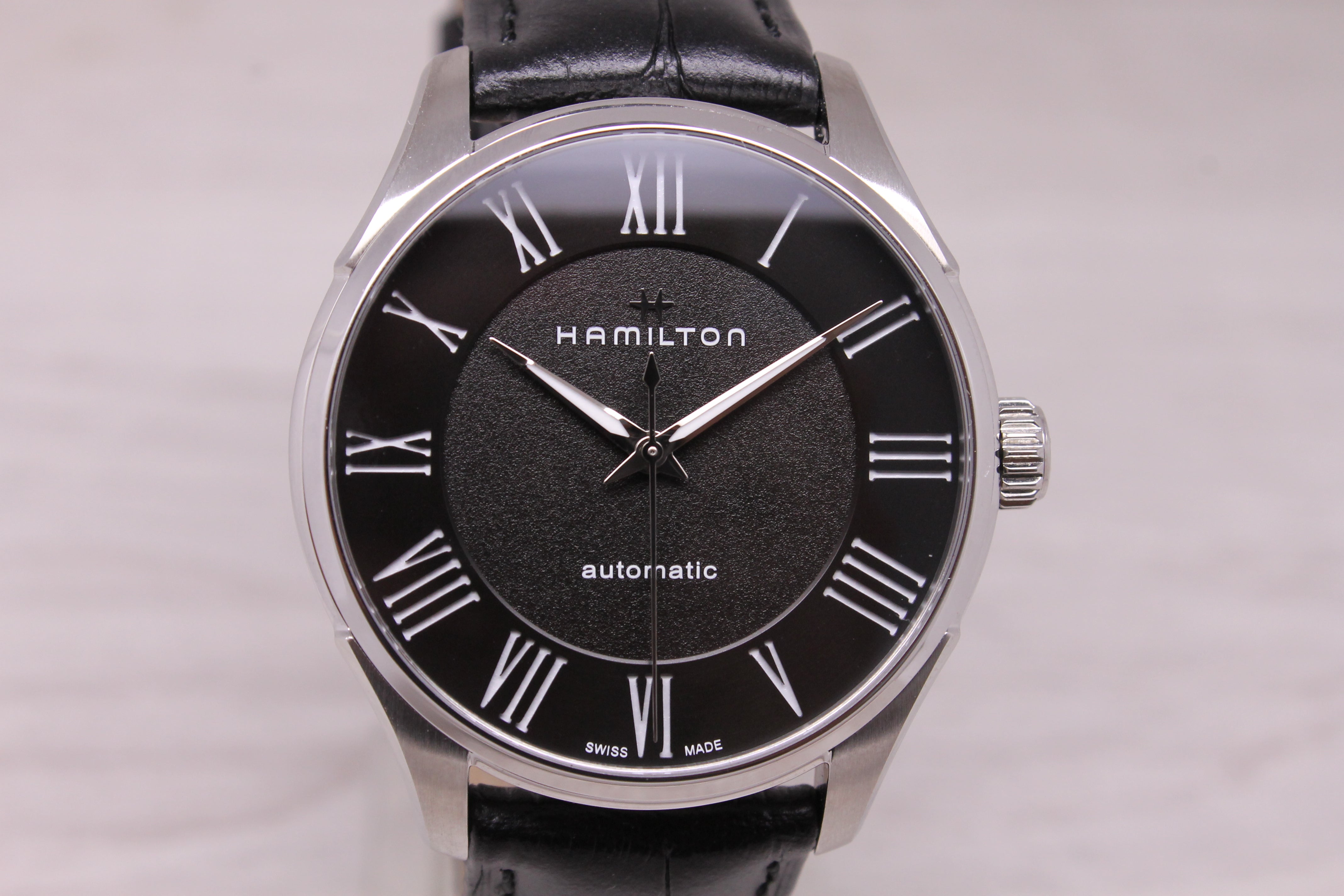 Hamilton Jazzmaster 40mm Steel Automatic Watch H42535730 Swiss w/ Box Clean