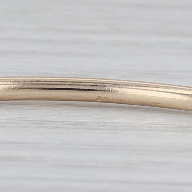 Bangle Bracelet Stackable A to Z 1/20 12k Gold Filled 8" 2.2mm