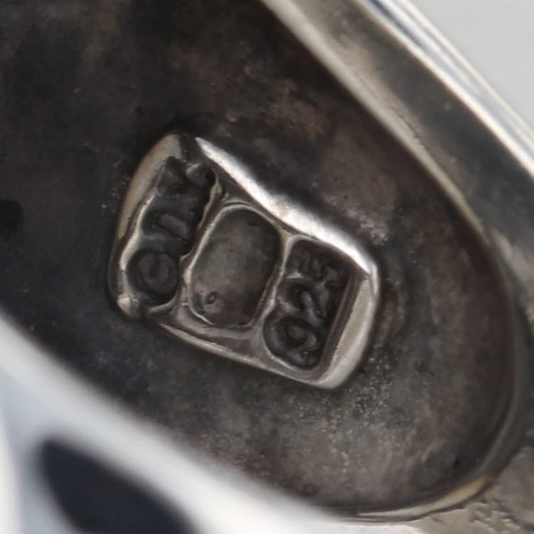 David Yurman Cultured Mabe Pearl Diamond Halo Ring Sterling Silver Size 9