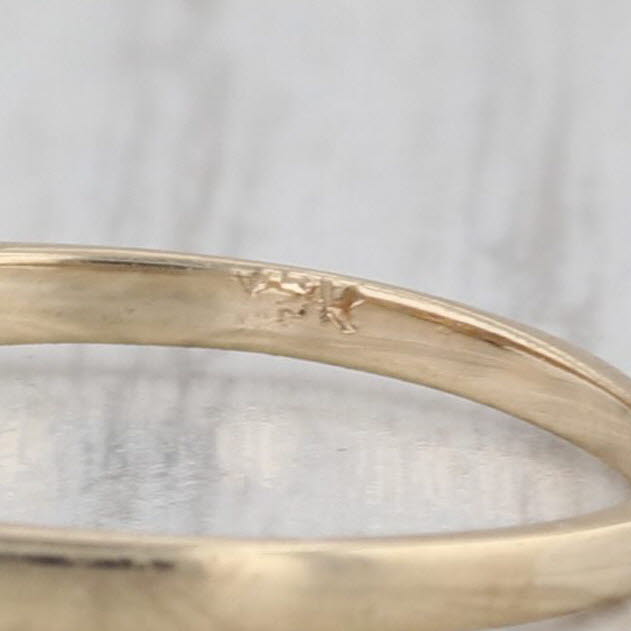 0.35ctw Ruby Stackable Ring 10k Yellow Gold Size 5.5