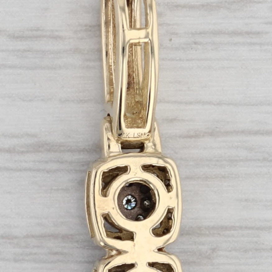 Gray Large 1ctw Diamond Cross Pendant 10k Yellow Gold Statement