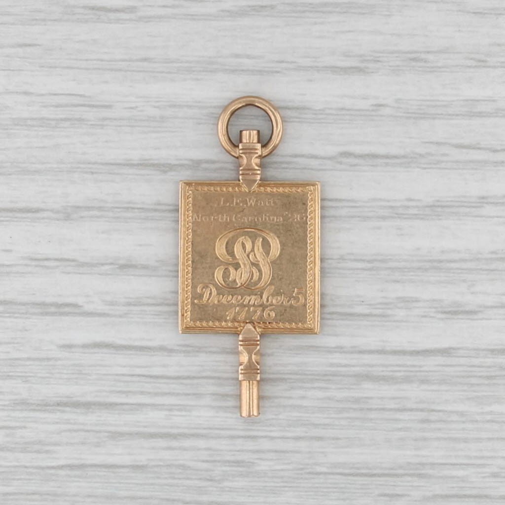 Phi Beta Kappa Honor Society Pin 14k Gold Key Fob Vintage Greek Fraternity