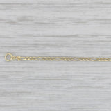 New Figaro Chain Necklace 14k Yellow Gold 16" 1.3mm