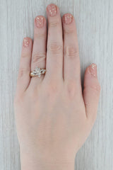 0.78ctw Round Diamond Cluster Ring 10k Yellow Gold Size 7.25 Engagement