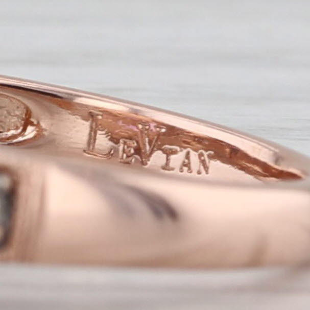 Le Vian Amethyst Diamond Ring 14k Rose Gold Size 7 Engagement
