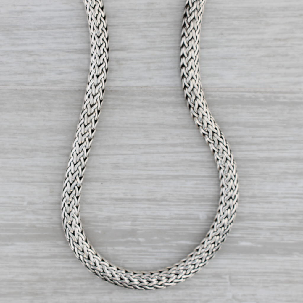 Gray John Hardy Classic Chain 925 Sterling Silver 18" Necklace