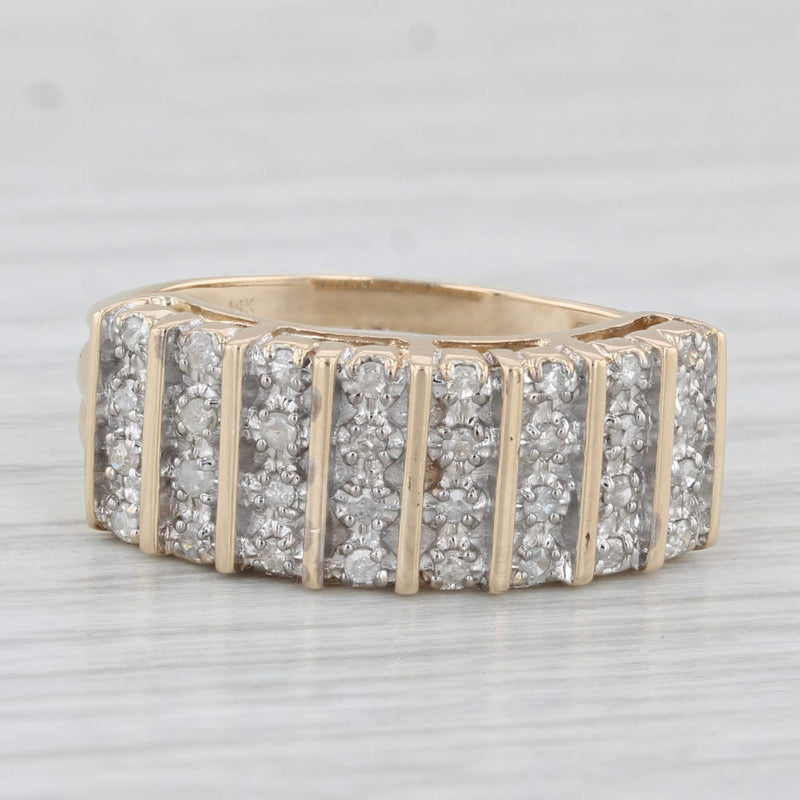 0.12ctw Diamond Ring 14k Yellow Gold Size 8