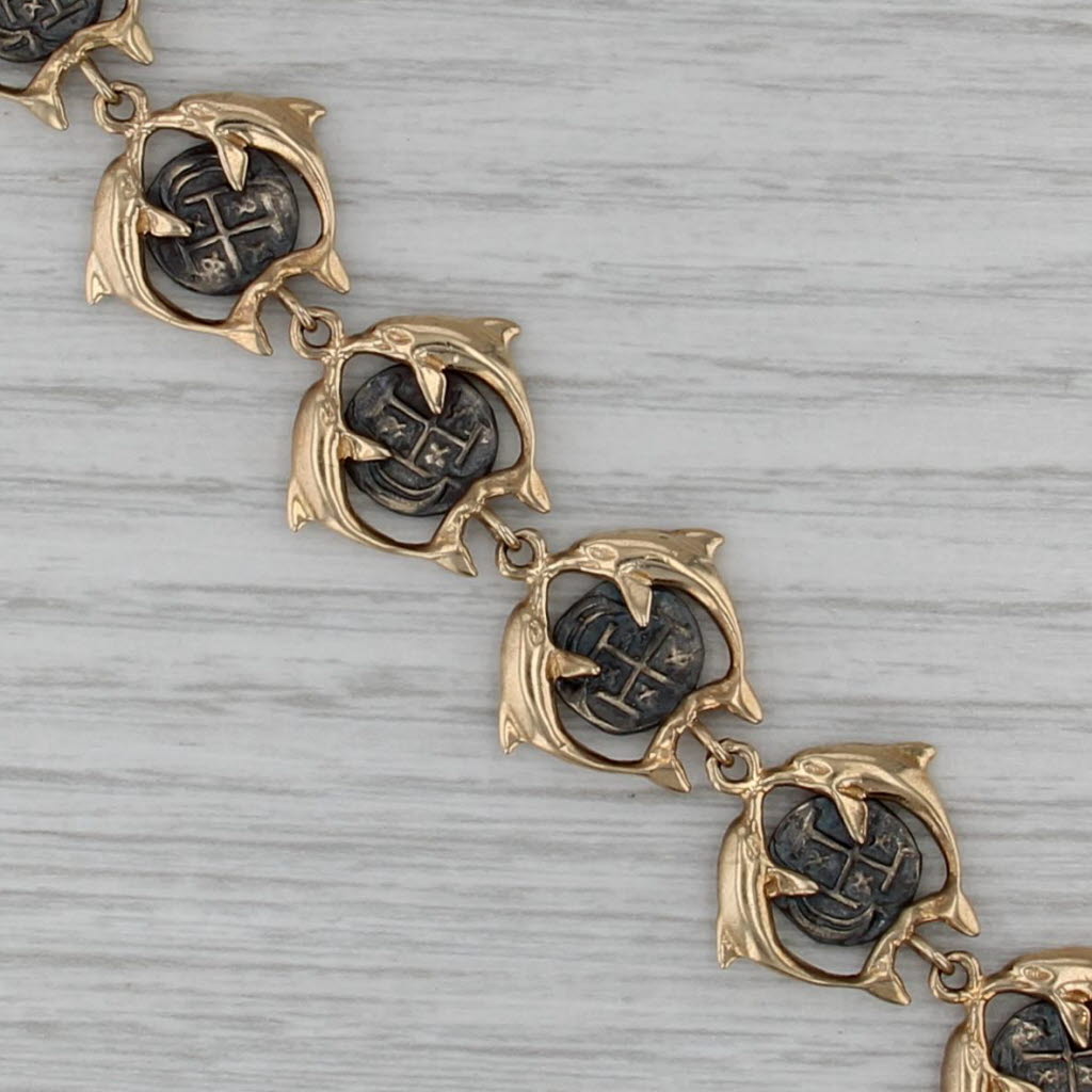 Nuestra Senora de Atocha Coin Bracelet Spanish Galleon Treasure COA 14k Gold