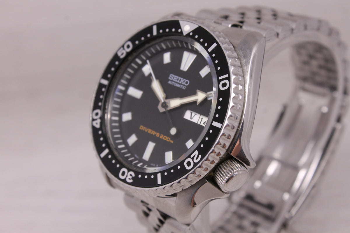 Seiko Divers Automatic 200m Watch Date Stainless Steel Diver7S26-0020 SKX