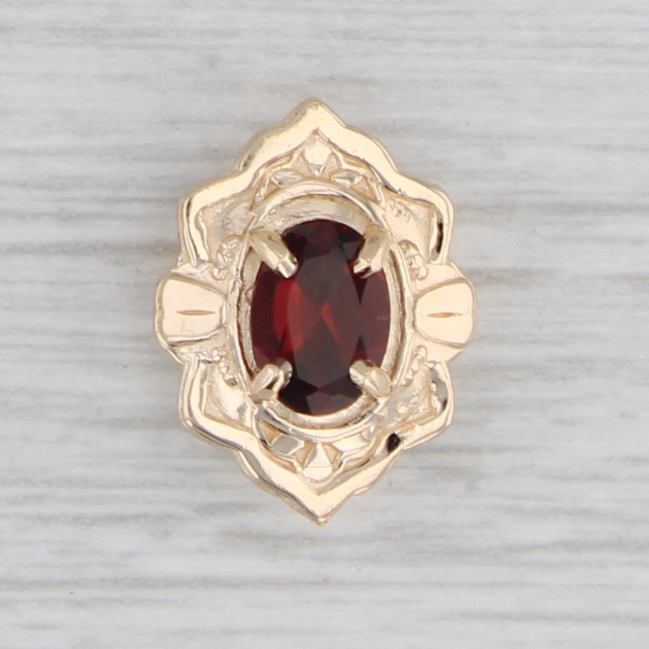 Gray Richard Glatter 0.90ct Garnet Slide Bracelet Charm 14k Yellow Gold Vintage