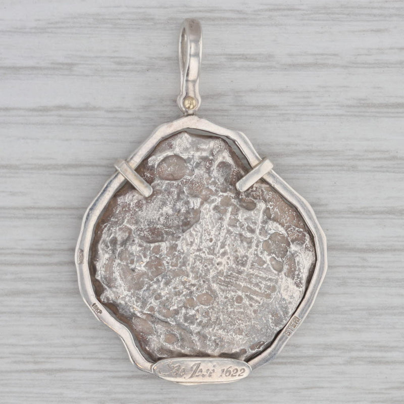 Sao Jose Shipwreck Piece of 8 Coin Pendant Sterling Silver Treasure