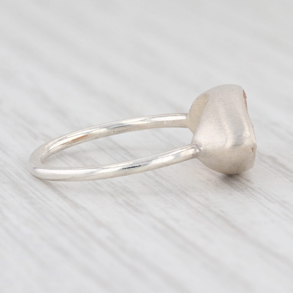 New Nina Wynn Sand Druzy Quartz Ring Sterling Silver Size 7 Statement