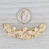 0.15ctw Diamond Plumeria Slide Pendant Floral Statement Jewelry