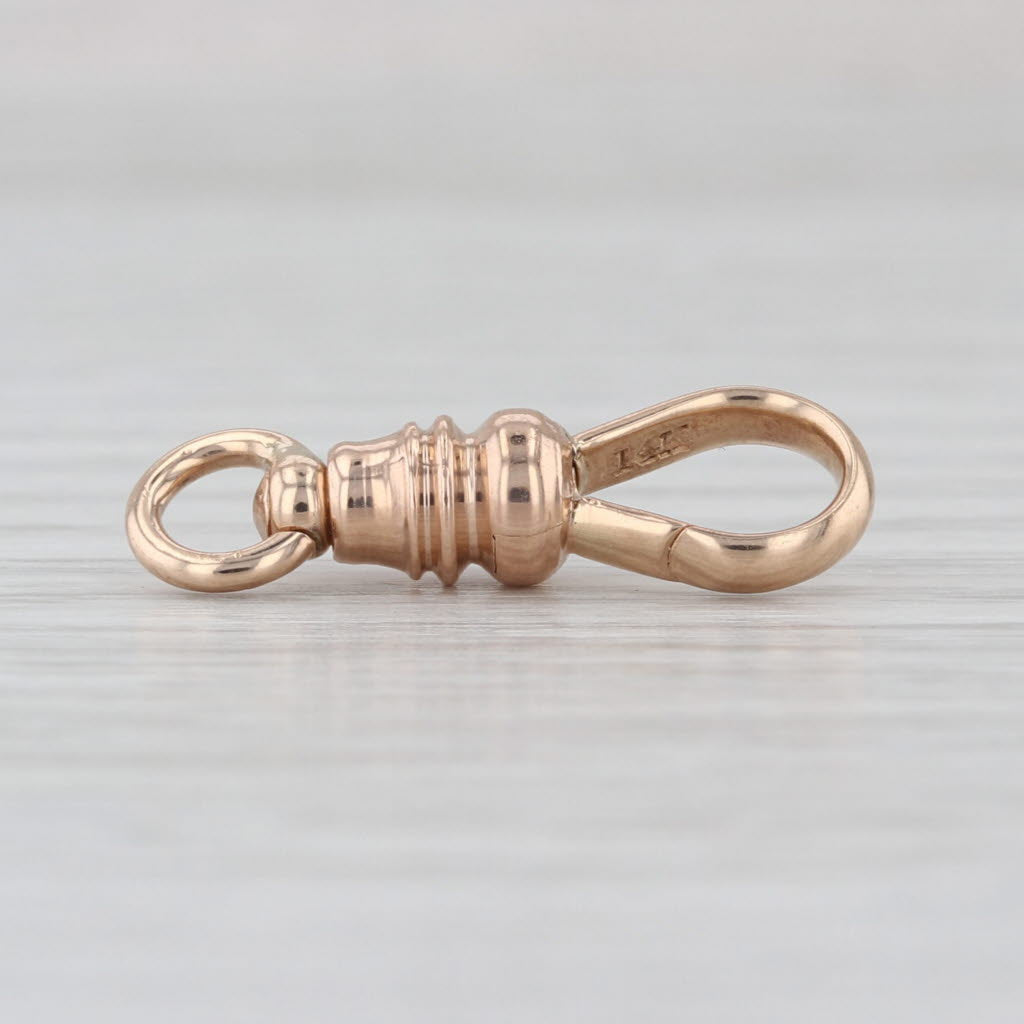 Antique Spring Hook Clasp 14k Rose Gold Findings Jewelry Making Repair