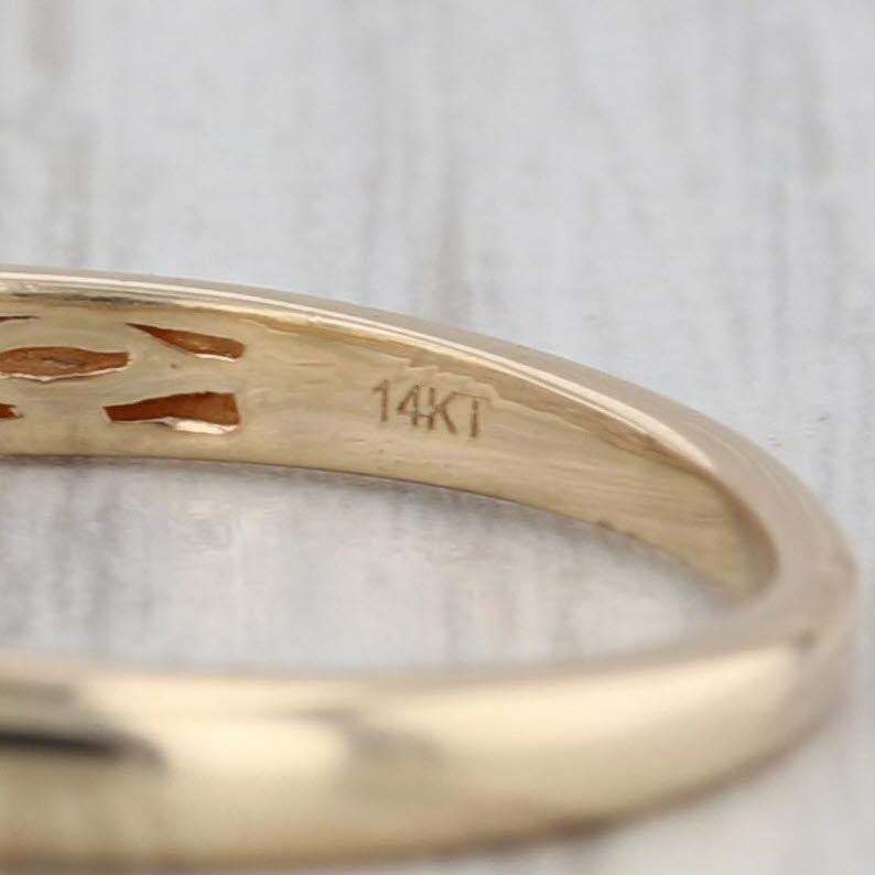 Le Vian Champagne Diamond Wedding Band 14k Gold Stackable Anniversary Ring