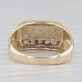 0.20ctw Diamond Men's Ring 10k Yellow Gold Size 10.25