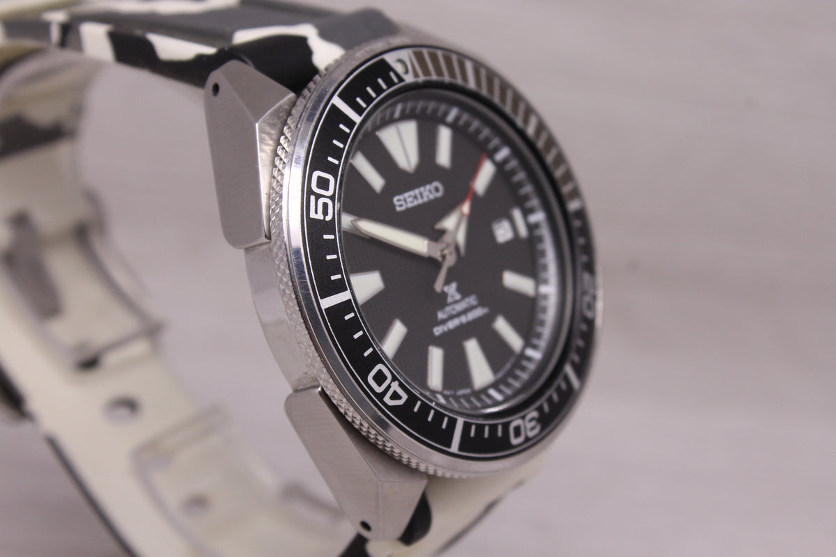 Seiko Prospex Samurai 44m Automatic Divers Watch Date Stainless Steel SRBP51
