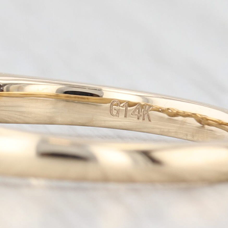 Light Gray New 0.71ctw Diamond Wedding Band 14k Yellow Gold Stackable Anniversary Ring 6.5