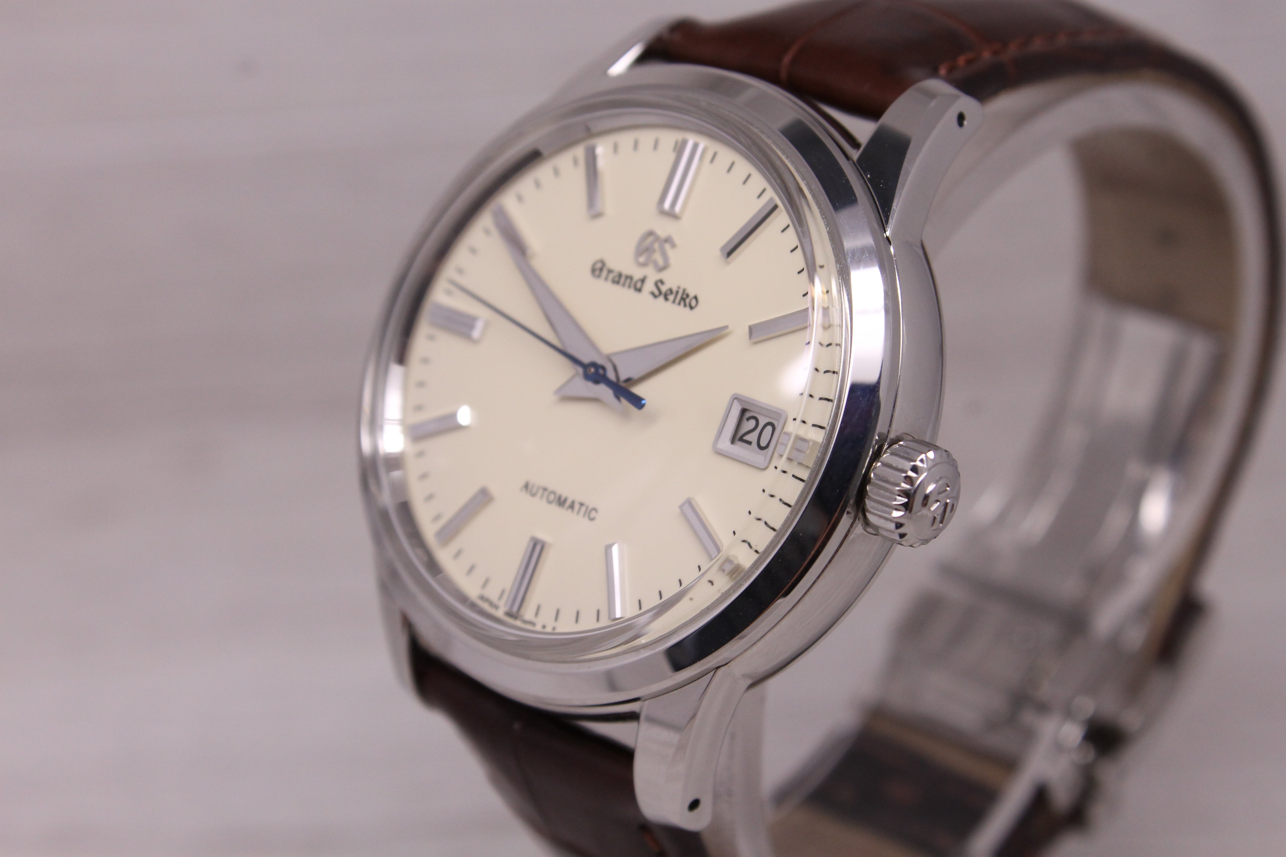 Grand Seiko Elegance SBGR261G Mens 39.5mm Steel Automatic Watch Box Strap Card
