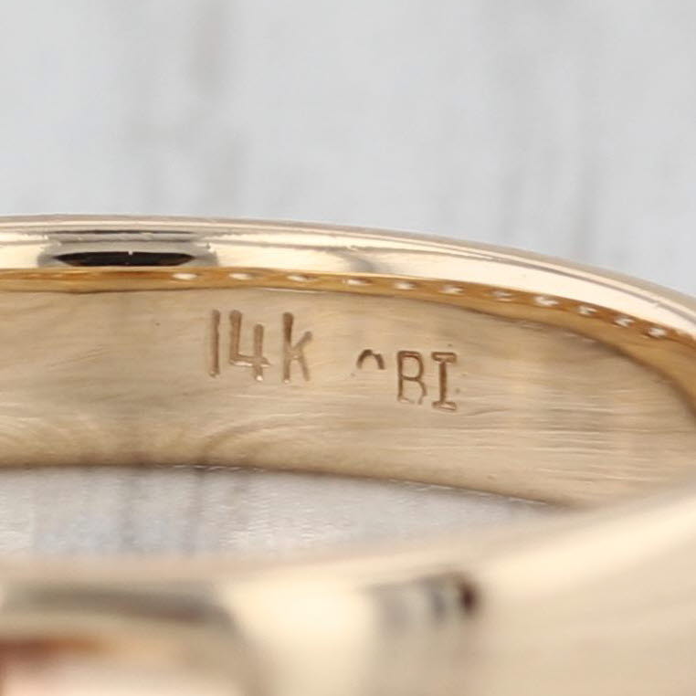 0.80ctw Diamond Wedding Band 14k Yellow Gold Size 7.5 Stackable Anniversary Ring