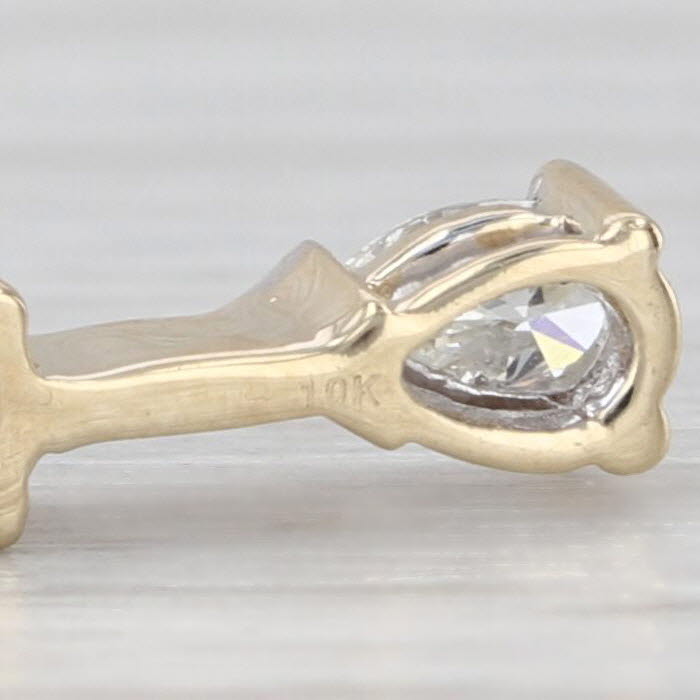 0.23ctw Diamond 3-Stone Journey Pendant 10k Yellow Gold