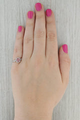 New Tacori 1.26ctw Pink Diamond Halo Engagement Ring 18k White Gold Size 6.5 GIA