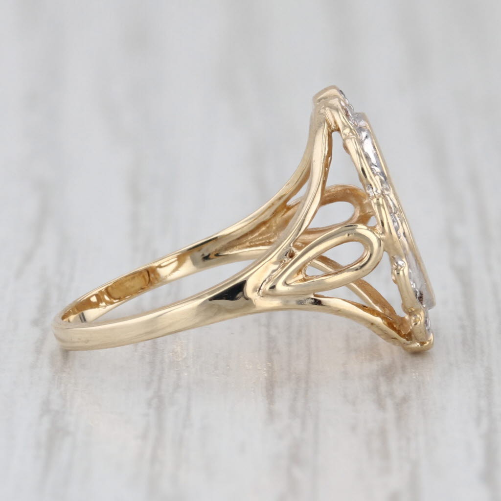 Chinese Panda Coin Copy Signet Ring 10k Yellow Gold Size 6.75 Rihard Klein