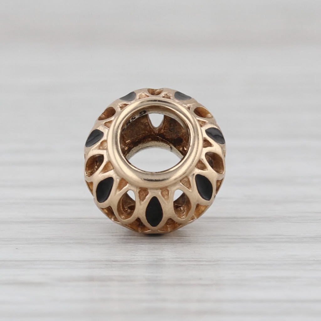 Authentic Pandora 750814EN16 Royal Victorian Charm 14k Gold Retired Bead