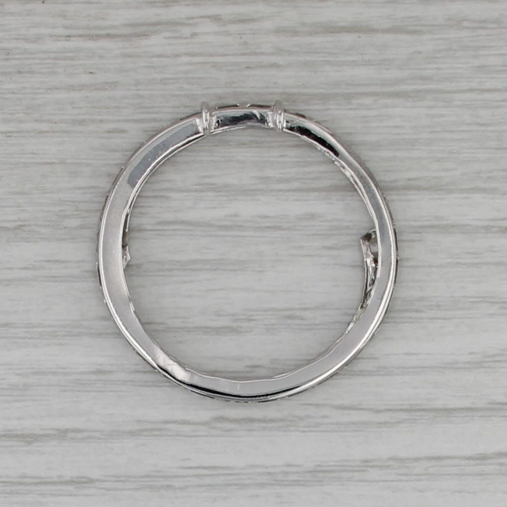 1.07ctw Diamond Eternity Circle Converted Brooch Pendant Platinum 14k Gold