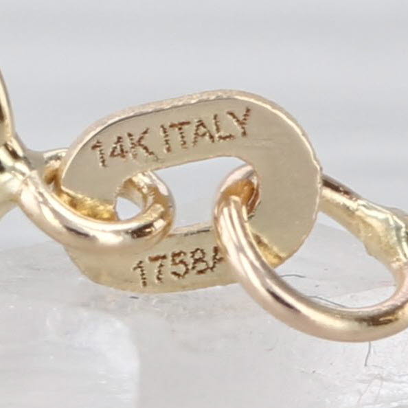 Horse Bit Pendant Necklace 14k Yellow Gold 18" Cable Chain Equestrian