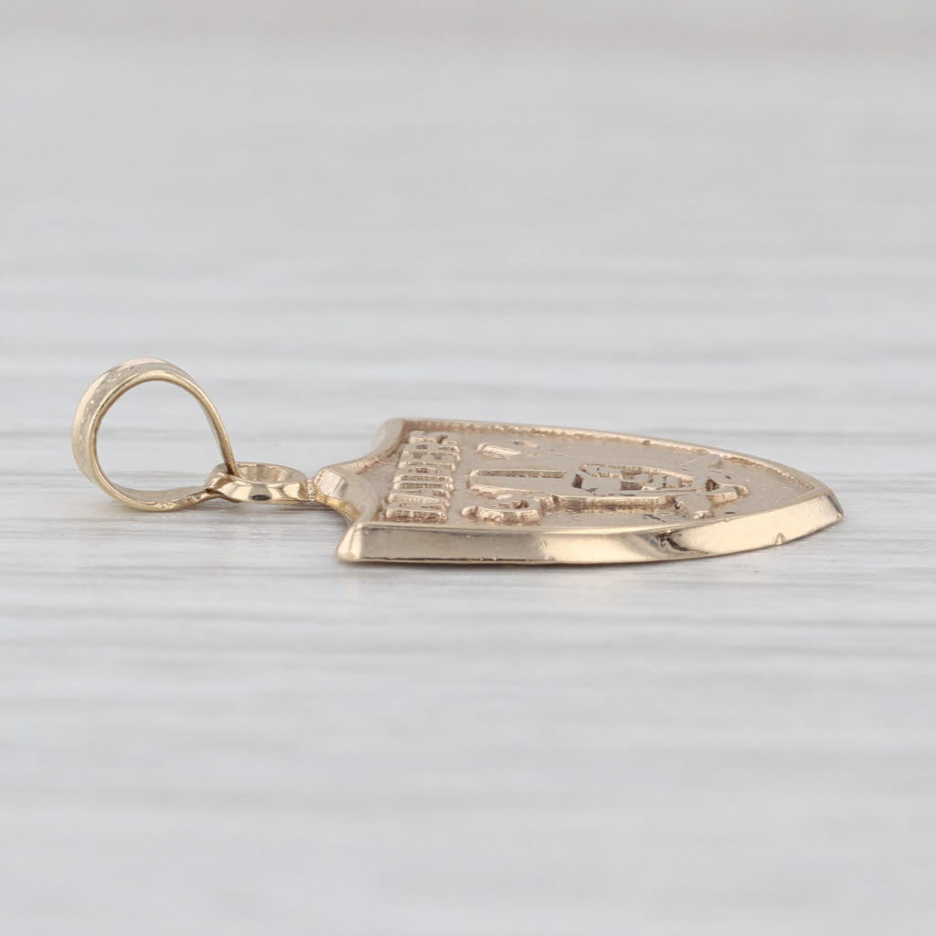 Oakland Raiders Logo 1998 Vintage NFL Pendant 10k Yellow Gold Football Souvenir