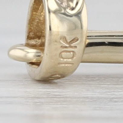 Small Diamond Cross Pendant 10k Yellow Gold