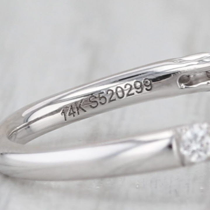 Gabriel & Co 1.05ctw Diamond Halo Engagement Ring 14k White Gold Size 7