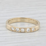 0.20ctw Diamond Band 14k Yellow Gold Size 7 Stackable Wedding Anniversary Band