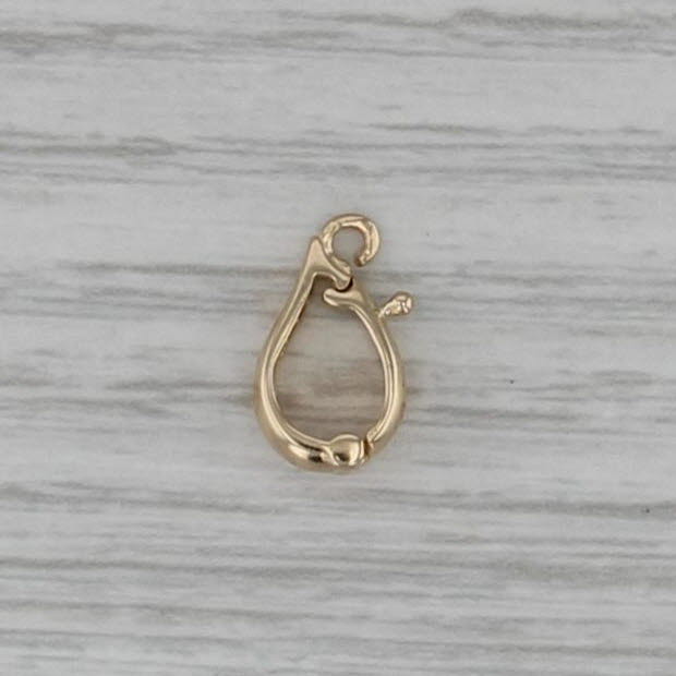 Enhancer Clip Pendant Bail Findings Jewelry Making 14k Yellow Gold