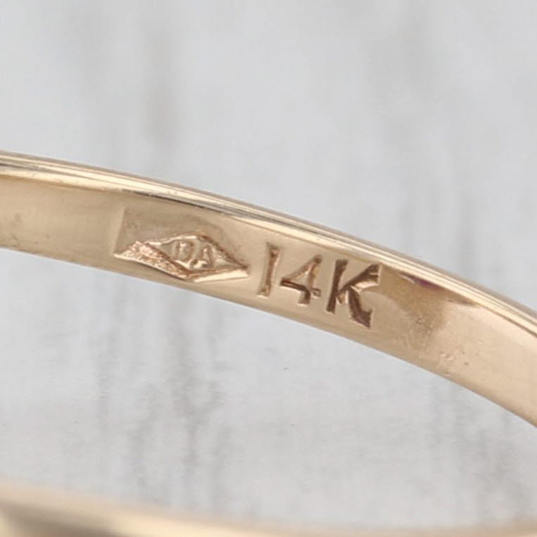 Linde Lab Created Purple Star Sapphire 14k Yellow Gold Bypass Size 6