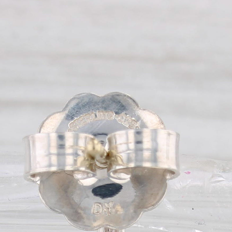 Yurman Copella Gemstone Dangle Earrings Sterling Silver 18k Gold Topaz Aqua