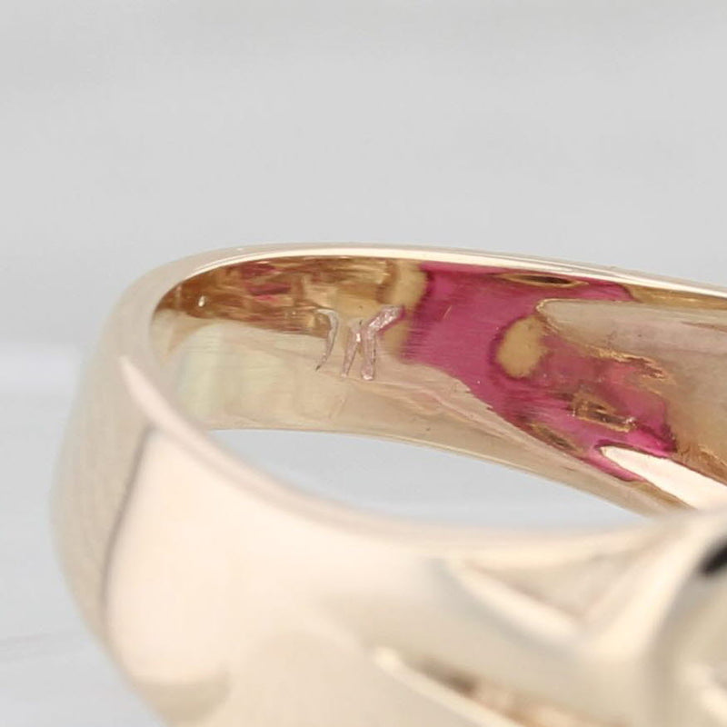 Masonic Signet Ring 10k Gold Lab Created Ruby Diamond Blue Lodge Square Compass