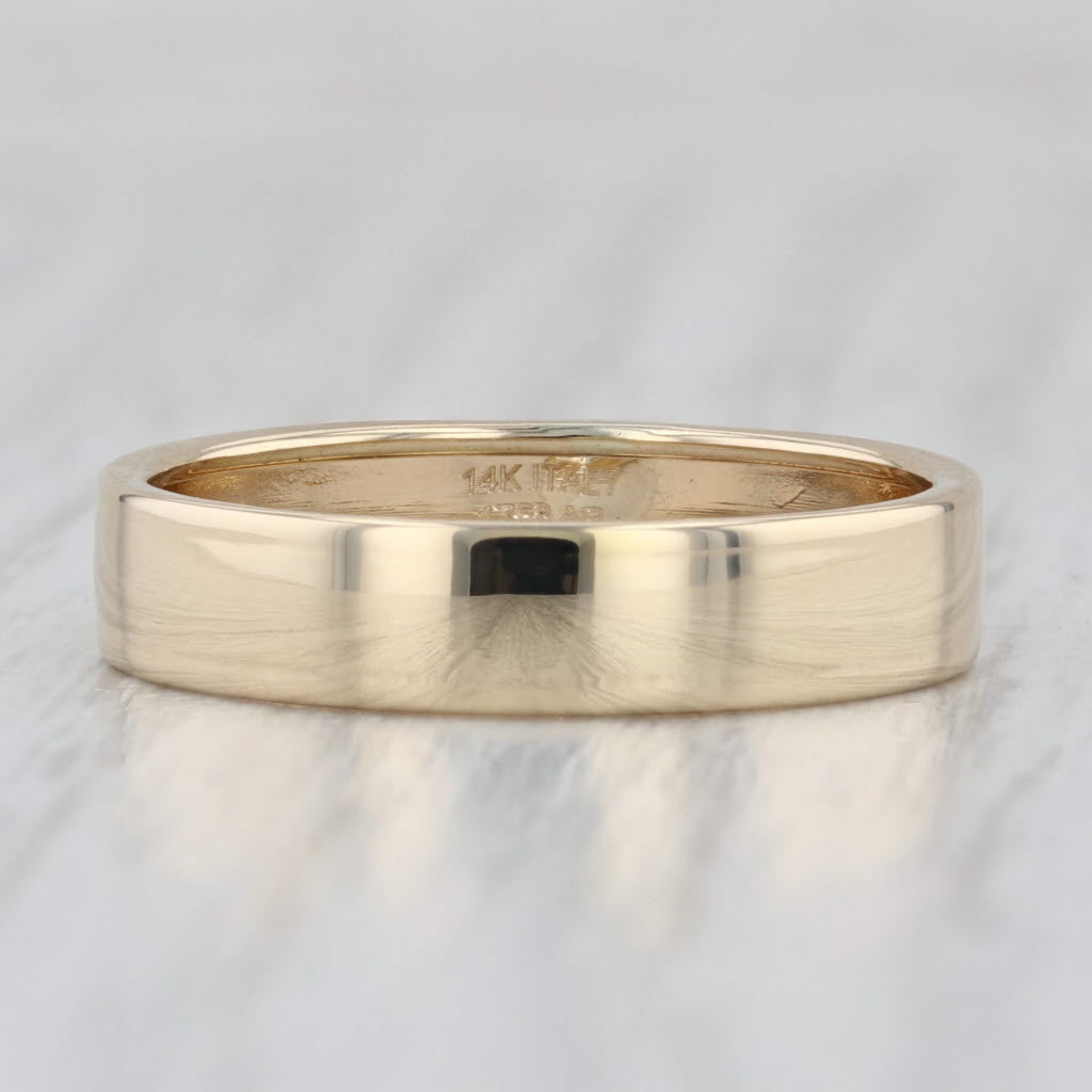 Classic Women's Wedding Band 14k Yellow Gold Size 7.25 Ring Stackable