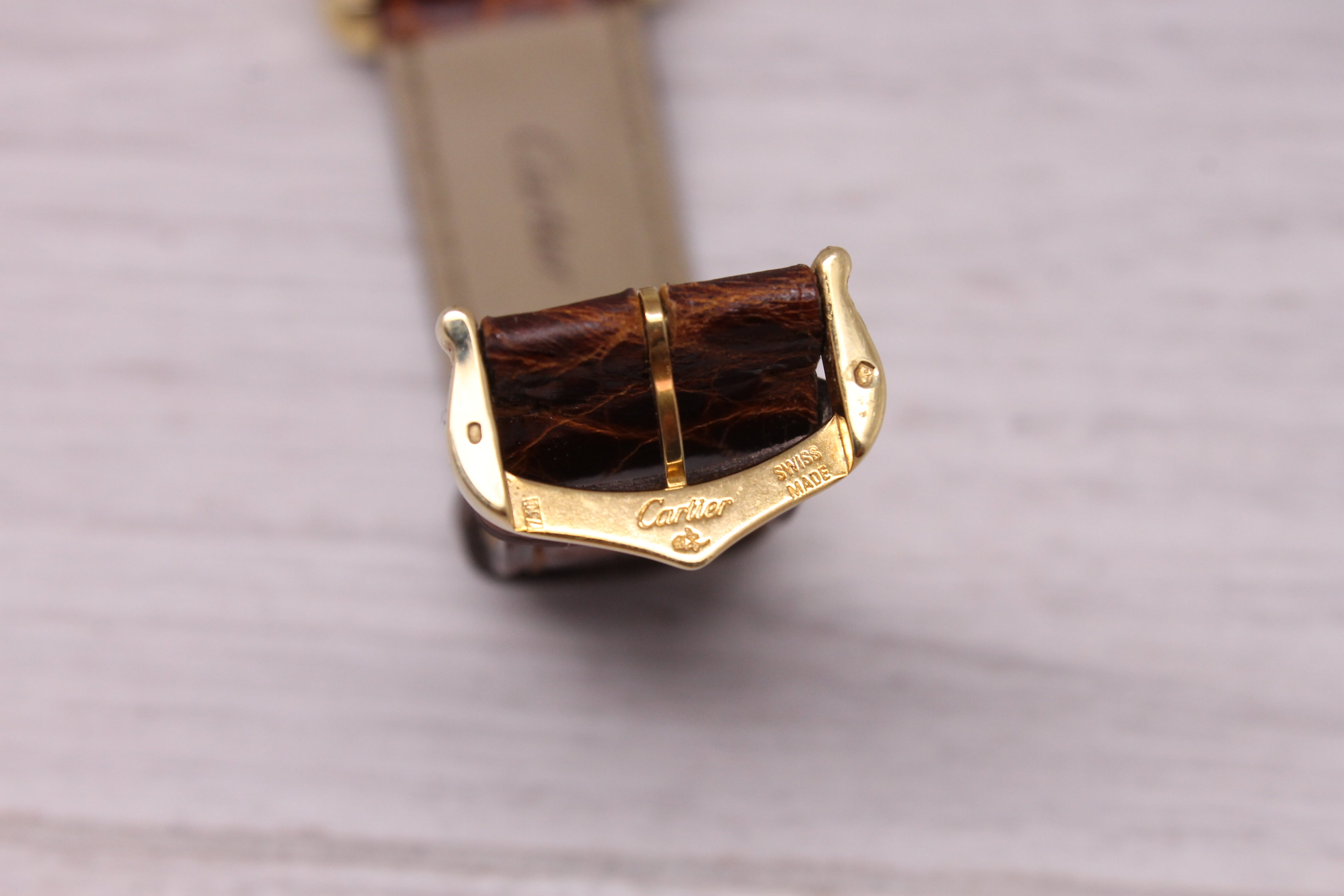 Cartier Tank Solo 2743 24mm 18k Yellow Gold & Steel Quartz Watch w/ 18k Buckle