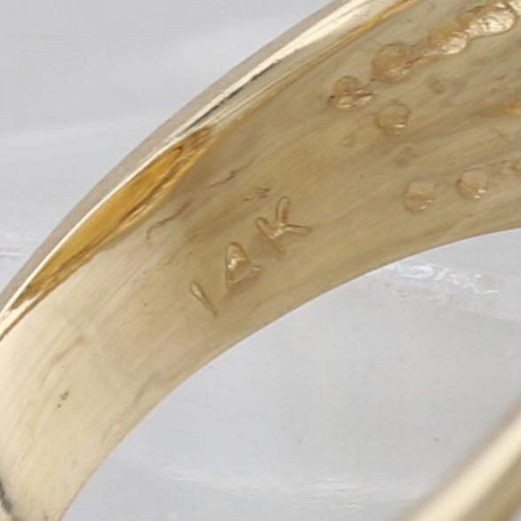 1989 Authentic Chinese Panda Coin Ring 1/20 Fine Gold 14k 5 Yuan Size 7