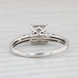 0.45ct Princess Solitaire Engagement Ring 10k White Gold Size 7.5