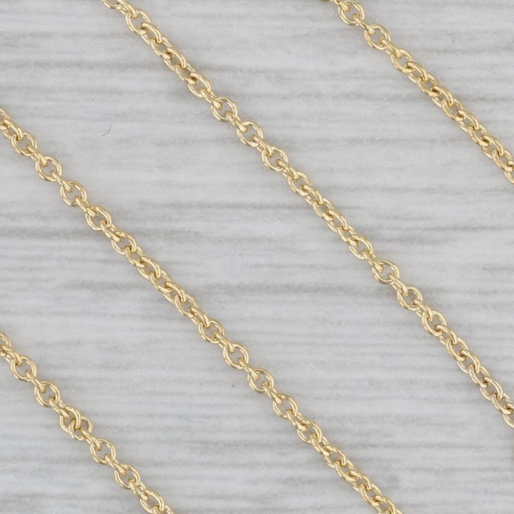 Gray New 0.50ctw Diamond Station Necklace 14k Yellow Gold 16-18" Adjustable Chain