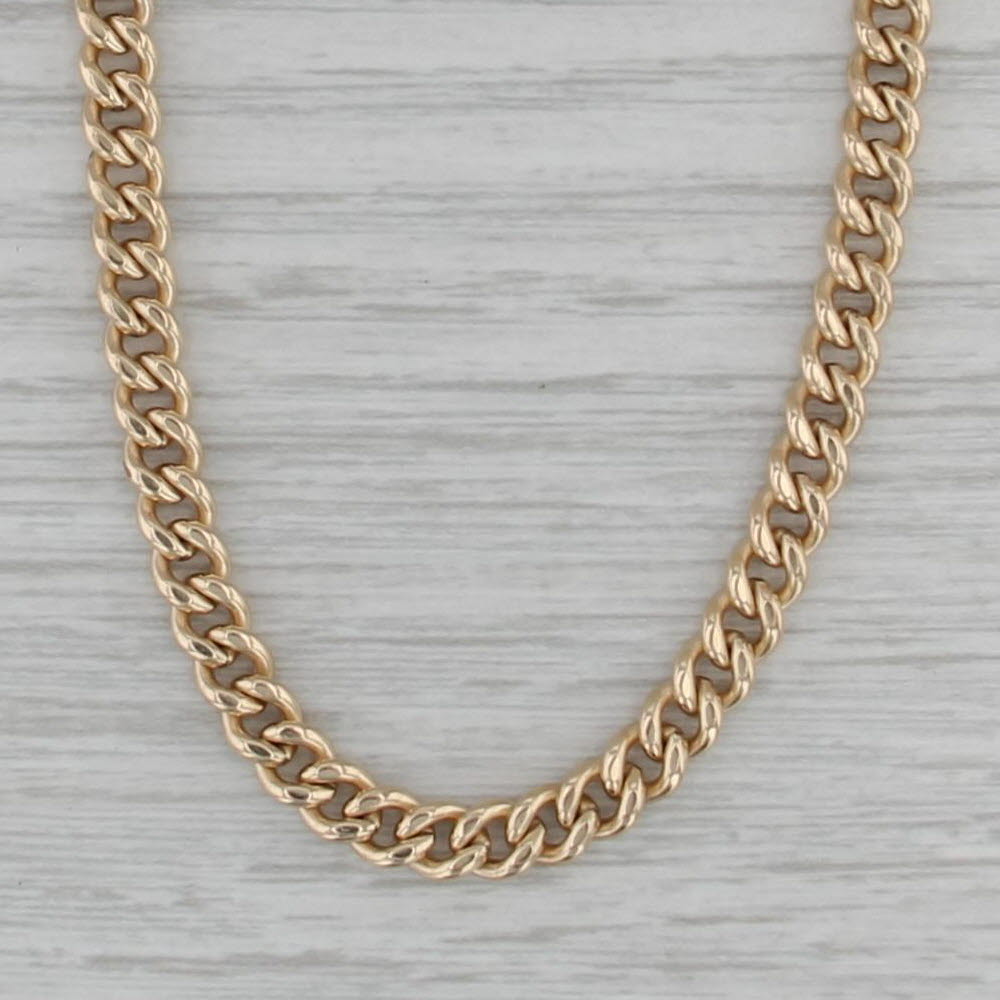 Curb Chain Watch Chain Short Necklace 13.75" 4.8mm 1/20 12k Gold Filled
