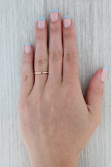 Dark Gray New 0.25ctw Diamond Wedding Band 14k Rose Gold Size 6.5 Stackable Ring Benchmark