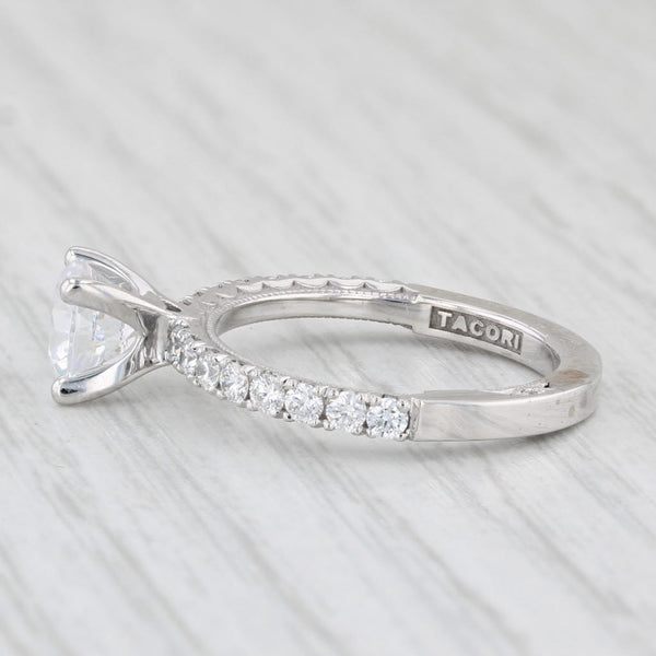 New Tacori Engagement Ring Semi Mount Diamond 18k White Gold Certificate